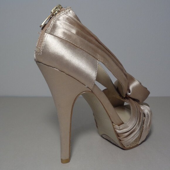 Enzo Angiolini Size 8.5 M / SLENDOR  / Satin / Heeled Sandals New Women's Shoes - Picture 3 of 16